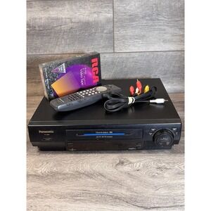 Panasonic VCR PV-V4660 VHS Player DynAmorphous Metal 4 Head W/ Remote - Tested